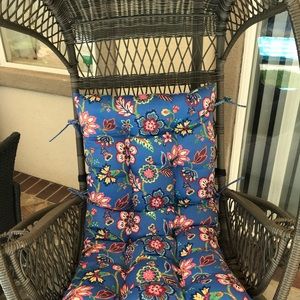 Pier 1 blue Floral swingasan chair cushion.